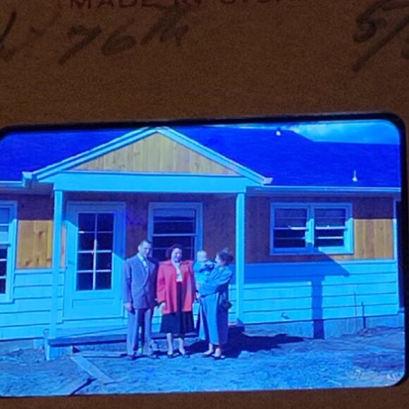 Family Houses Cars Kids Kodachrome Color Lot Of 11 Orig 1951/52 35mm slides Vtg - Picture 10 of 16